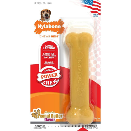 Nylabone Extreme Dura Chew Peanut Butter - durable chew toy for dogs, flavored with peanut butter