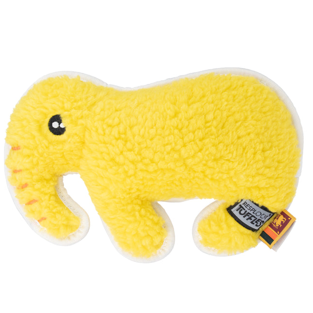 Resploot Tuffles Elephant - durable toy for dogs, elephant made from recycled materials, with a squeaker