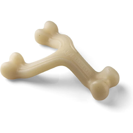 Nylabone Gourmet Wishbone Chicken - durable chew toy for dogs, intense chicken flavor