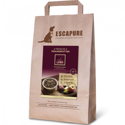 Escapure Premium Lamb - high-quality dog food, oven-baked lamb