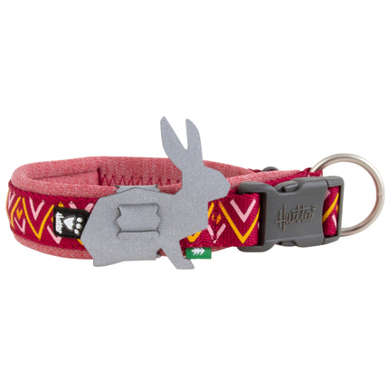 Hurtta Razzle - Dazzle Collar Beetroot - adjustable dog collar - 45 - 55cm