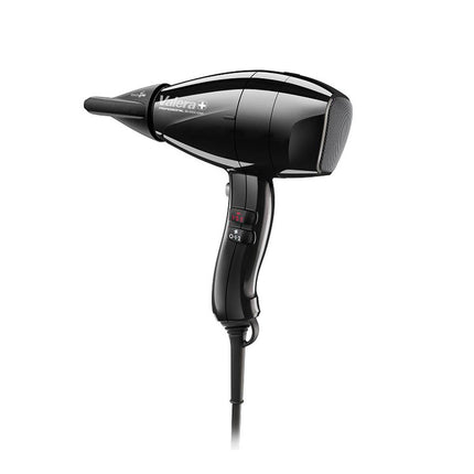 Valera Swiss Nano 9600 Ionic Rotocord - professional handheld hair dryer with a rotating cord, black