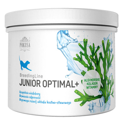 Pokusa BreedingLine Junior Optimal Plus - a specialized supplement to address deficiencies in the body and support the proper development of puppies.