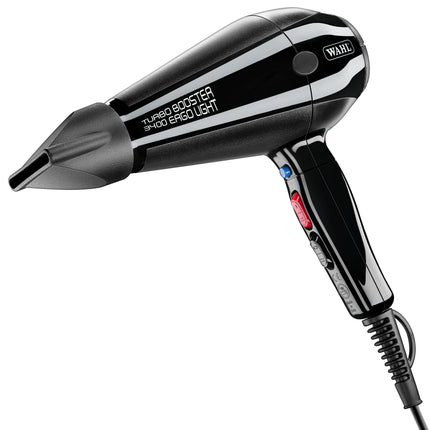 Wahl Professional Turbo Booster 3400 Ergo, 2400W - powerful tourmaline-ionizing hair dryer