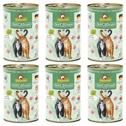 GranataPet DeliCatessen Venison Pur - grain-free wet food for cats, venison