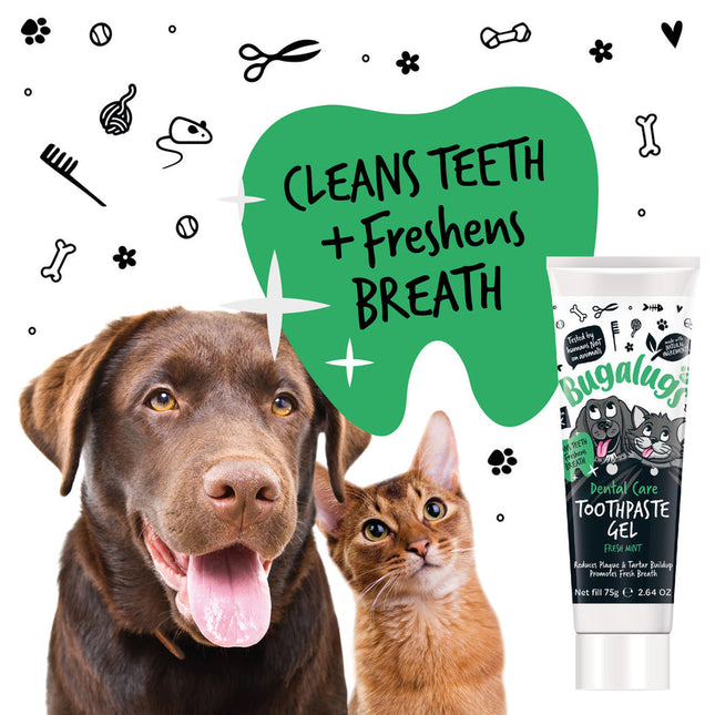 Bugalugs Dental Care Toothpaste Gel - toothpaste gel for dogs and cats