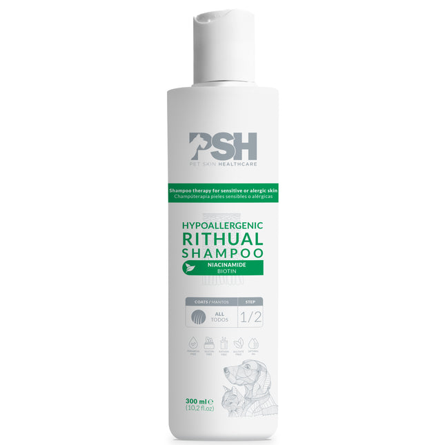 PSH Hypoallergenic Ritual Shampoo - dermatological shampoo for sensitive dog skin