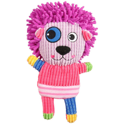 Flamingo Corduroy Lion - plush lion with a squeaker