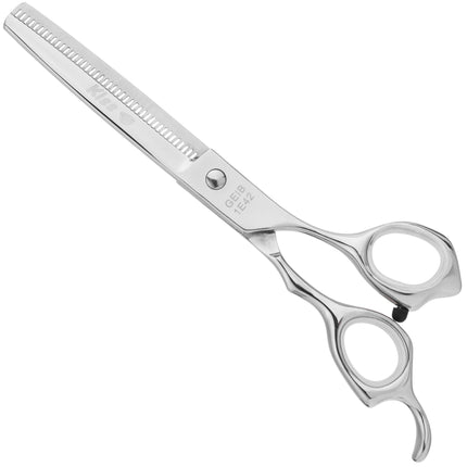 Geib Kiss Silver Pink Blender 6.5 - single-sided straight thinning shears for groomers, 42 teeth