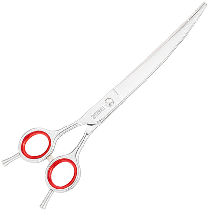 Yento Prime Left Curved Scissors - professional curved scissors made from Japanese steel, for left-handed users