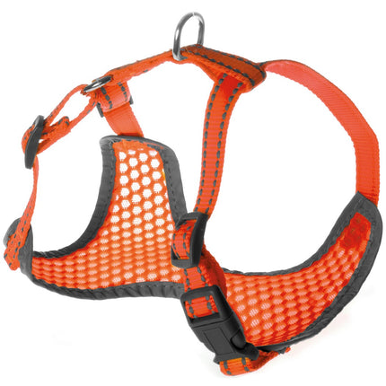 Record Fluo Harness - breathable mesh harness for dogs, with reflectors