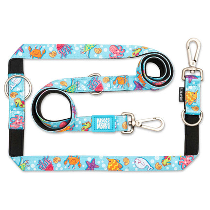 Max & Molly Multi-Leash Ocean - adjustable leash for dogs, interesting pattern, 200cm