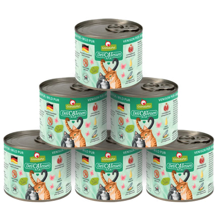 GranataPet DeliCatessen Venison Pur - grain-free wet food for cats, venison