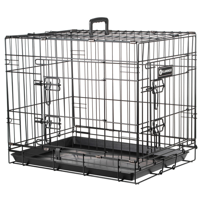 Flamingo Ebo - metal dog cage, S: