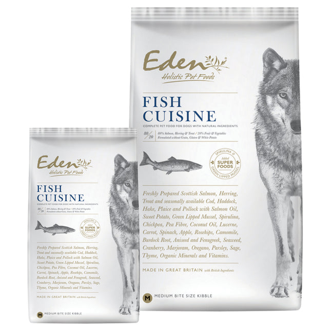 Eden Fish Cuisine Size M/L - food for medium and large breed dogs with salmon, herring, and trout