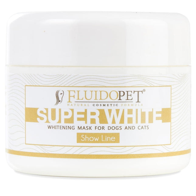 FluidoPet Super Whitening Mask - professional whitening mask for the coats of show dogs and cats