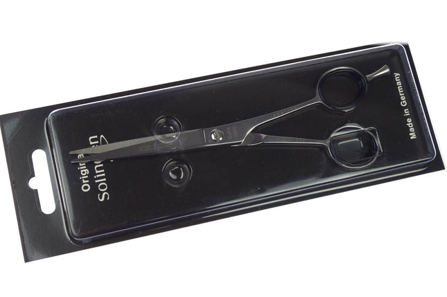 Gotta Solingen Ice Nickel-Plated Straight Scissors (17cm) with Single-Sided Micro-Sanding