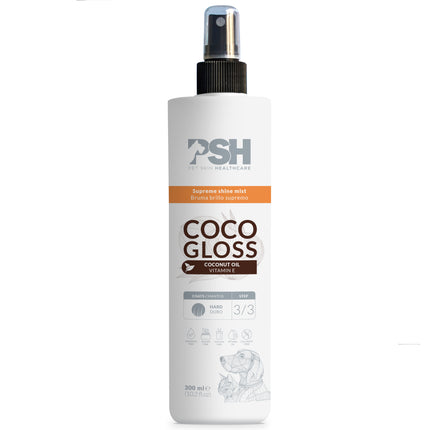 PSH Daily Beauty Coco Gloss Mist - lightweight leave-in conditioner for coarse and rough fur of dogs and cats