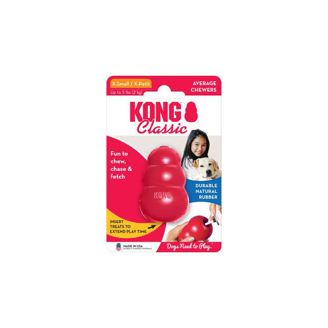 Kong Classic - rubber dog toy, original, - 6cm