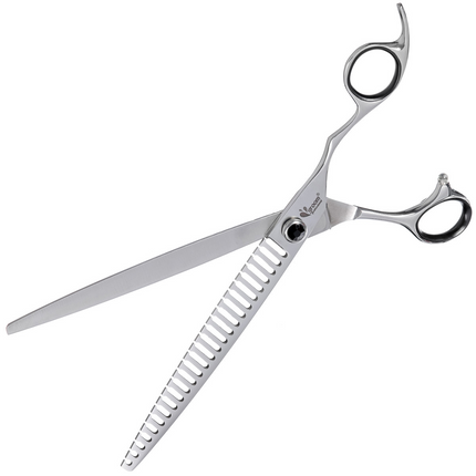 Groom Professional Artisan Chomper Convex Blender Scissors - single-sided thinning shears with convex blades, prismatic grind on each tooth, 26 teeth