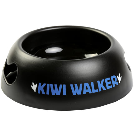 Kiwi Walker Black Bowl - plastic dog bowl, non-slip