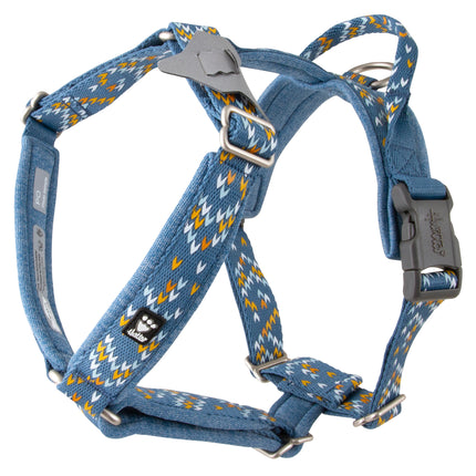 Hurtta Razzle - Dazzle Y - Bilberry Harness - Adjustable Guard Harness for Dogs - 80 - 100cm