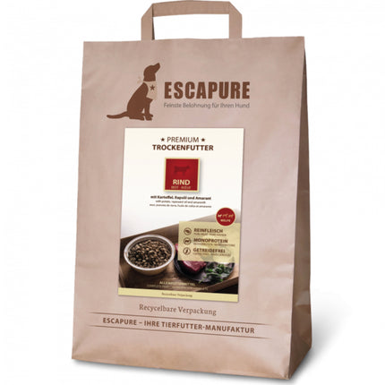 Escapure Premium Puppy Rind - high-quality food for puppies, oven-baked beef