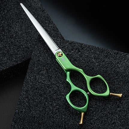 Jargem Asian Style Light Straight Scissors - very lightweight, straight scissors for Korean-style grooming.