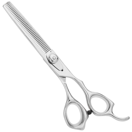 Geib Kiss Silver Pink Blender 6.5 - single-sided straight thinning shears for groomers, 42 teeth