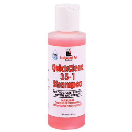 PPP QuickClenz Shampoo - economical, universal shampoo for quick bathing of dogs and cats, concentrate 1:35