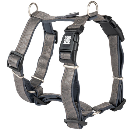 Max&Molly Comfort Harness Matrix 2.0 Stone - soft harness for dogs, with QR identifier and adjustable fit