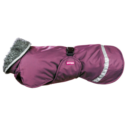 Perus Pomppa - winter jacket for dogs, plum