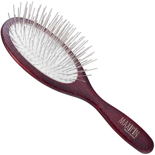 Maxi Pin - large, oval brush for long-haired dogs, with long metal pins