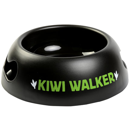 Kiwi Walker Black Bowl - plastic dog bowl, non-slip