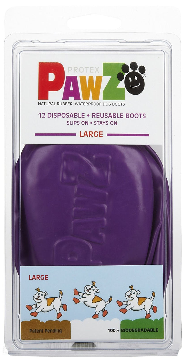 PAWZ - rubber dog boots, size L, 12 pieces