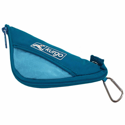 Kurgo Zippy Bowl Coastal Blue - collapsible travel bowl for dogs