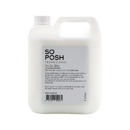 So Posh I'm So Silky Leave-On Conditioner - moisturizing leave-in conditioner that makes detangling fur easier, concentrate 1:16