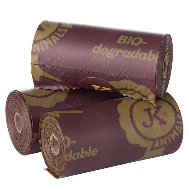 JK Animals BIO - Degradable Poop Bags 1 roll (15 pcs) - Biodegradable Dog Waste Bags