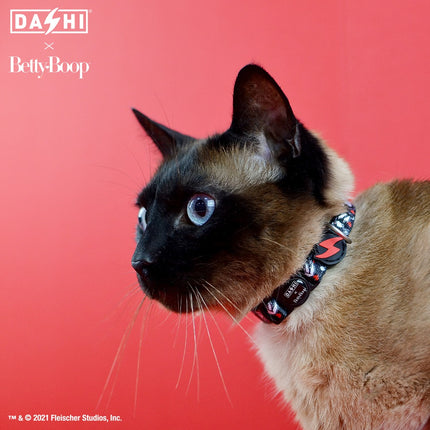 Dashi Classy Betty Cat Collar - collar for cats, Betty Boop design