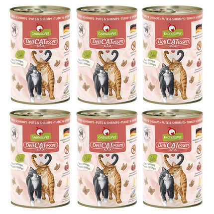 GranataPet DeliCatessen Turkey & Shrimps - grain-free wet food for cats, turkey and shrimp