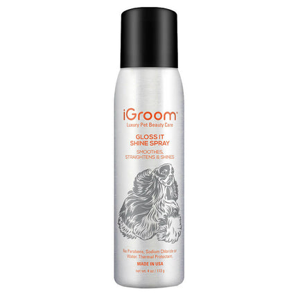 IGroom Straightens & Shines Spray - polishing, smoothing, and straightening spray for dog and cat fur