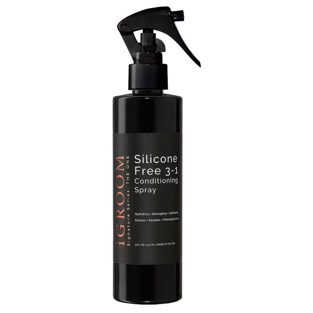 IGroom Silicone Free 3-in-1 Conditioning Spray - silicone-free conditioner for dogs, facilitates detangling and nourishes.