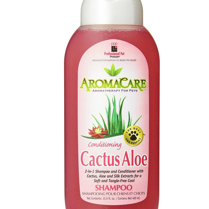 PPP AromaCare Cactus Aloe 2in1 Shampoo - moisturizing cactus shampoo and conditioner for dogs, concentrate 1:32