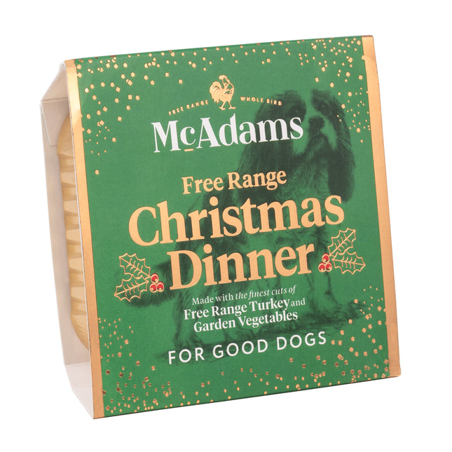 McAdams Free Range Christmas Turkey Dinner - wet food for dogs, made with free-range turkey, holiday edition