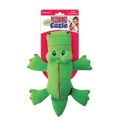 KONG Cozie Ultra Ana Alligator L - durable plush toy for dogs, alligator with rattle and squeakers