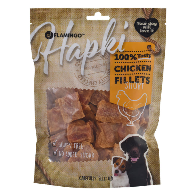 Flamingo Hapki Chicken Short Fillets - dog treats, small chicken fillets