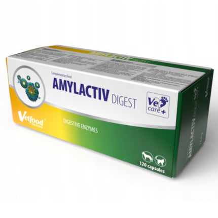 Vetfood Amylactiv Digest - supplement supporting digestive function for dogs and cats - 120 tablets