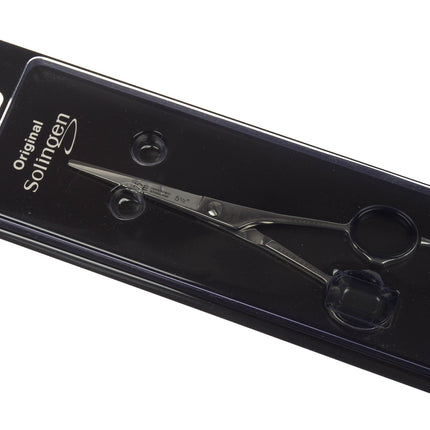 Gotta Solingen Ice Nickel-Plated Straight Scissors (14.5cm) with Single-Sided Micro-Sanding