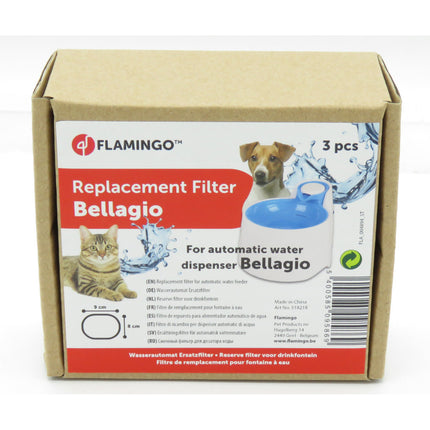 Flamingo Replacement Filter Bellagio 3pcs - set of 3 filters for the Bellagio automatic water fountain.