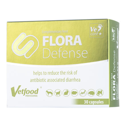 Vetfood Flora Defense - supplement supporting antibiotic therapy, diarrhea, for dogs and cats - 30 tablets